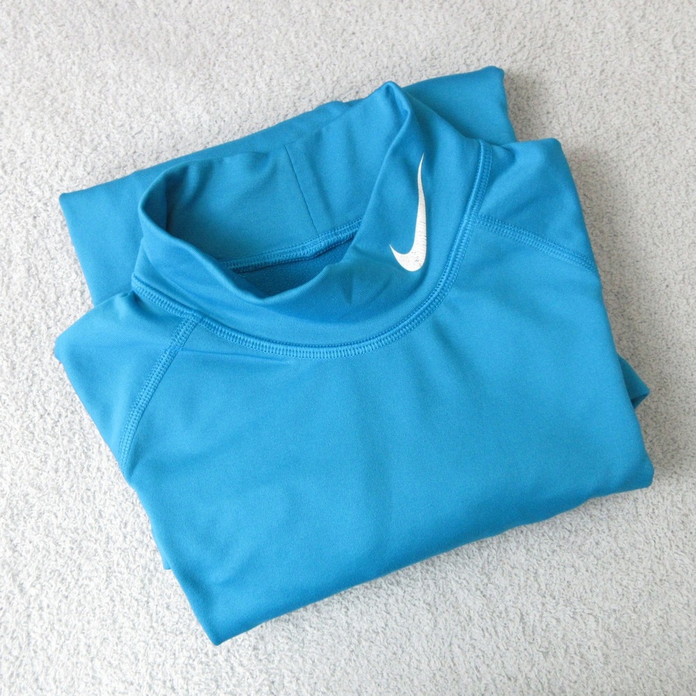 Nike Pro‎ Combat Dri Fit Fitted Mock Neck Long Sleeve Top Womens Activewear